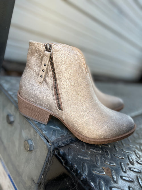Divine Tooled Booties (Nude)