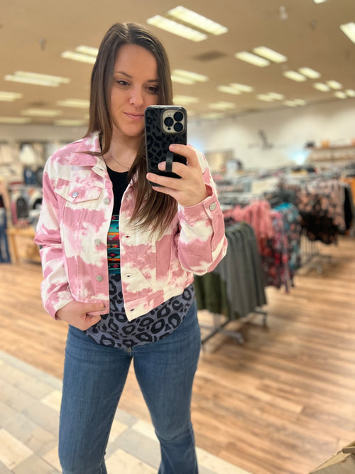 *Outlet* Luna Denim Jacket (Mauve)