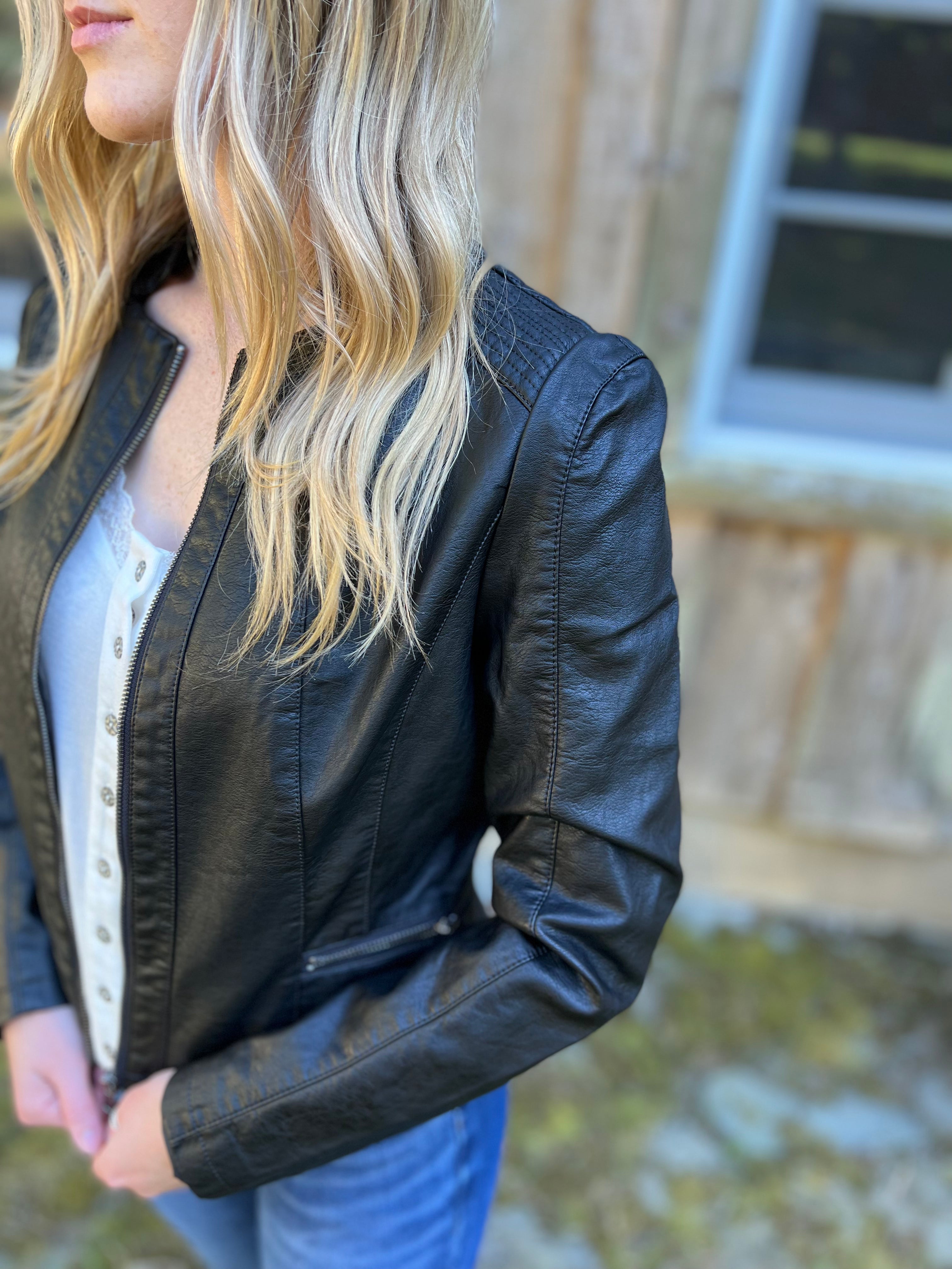 Karina Moto Jacket (Black)