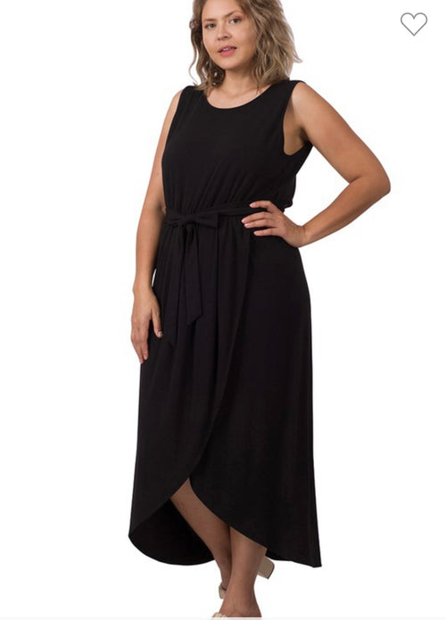 Holly Tulip Dress (Black)
