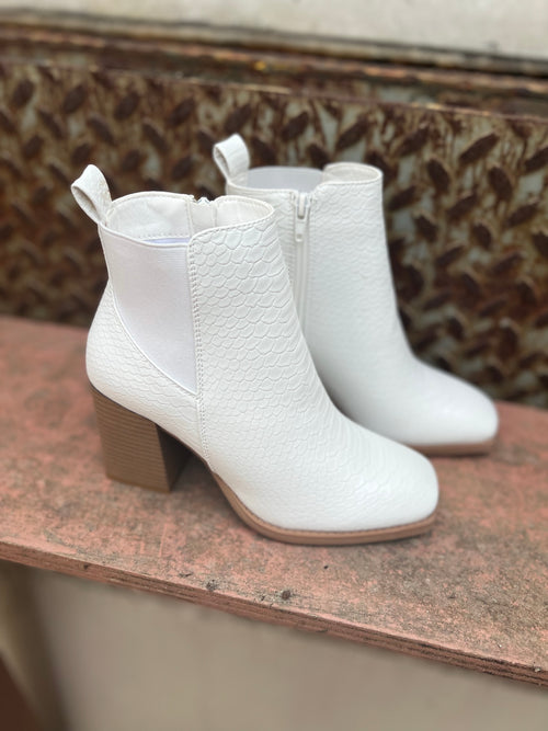 *PVM* Cammy Booties (White)