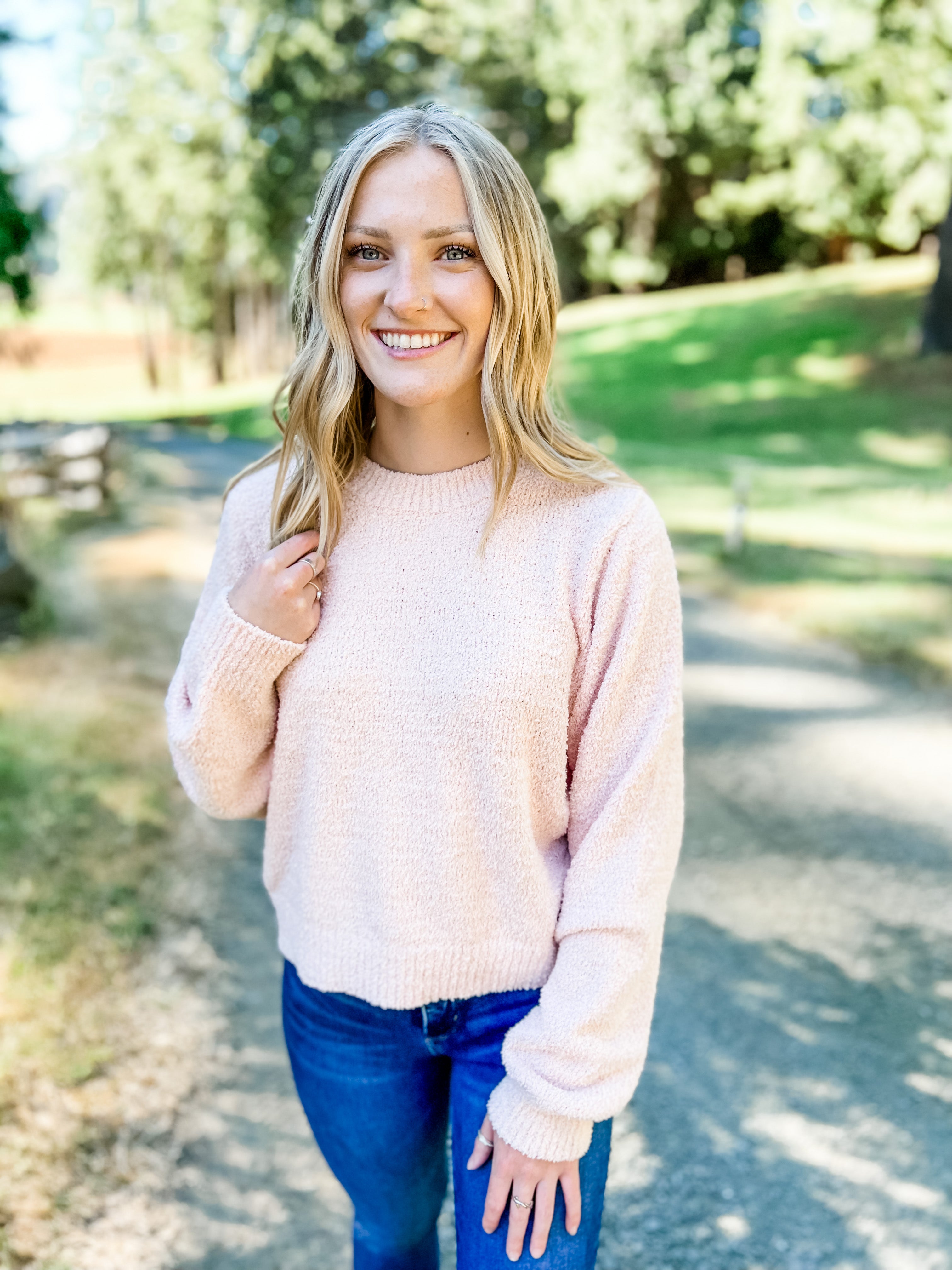 *Outlet* Ryanna Sweater (Blush)