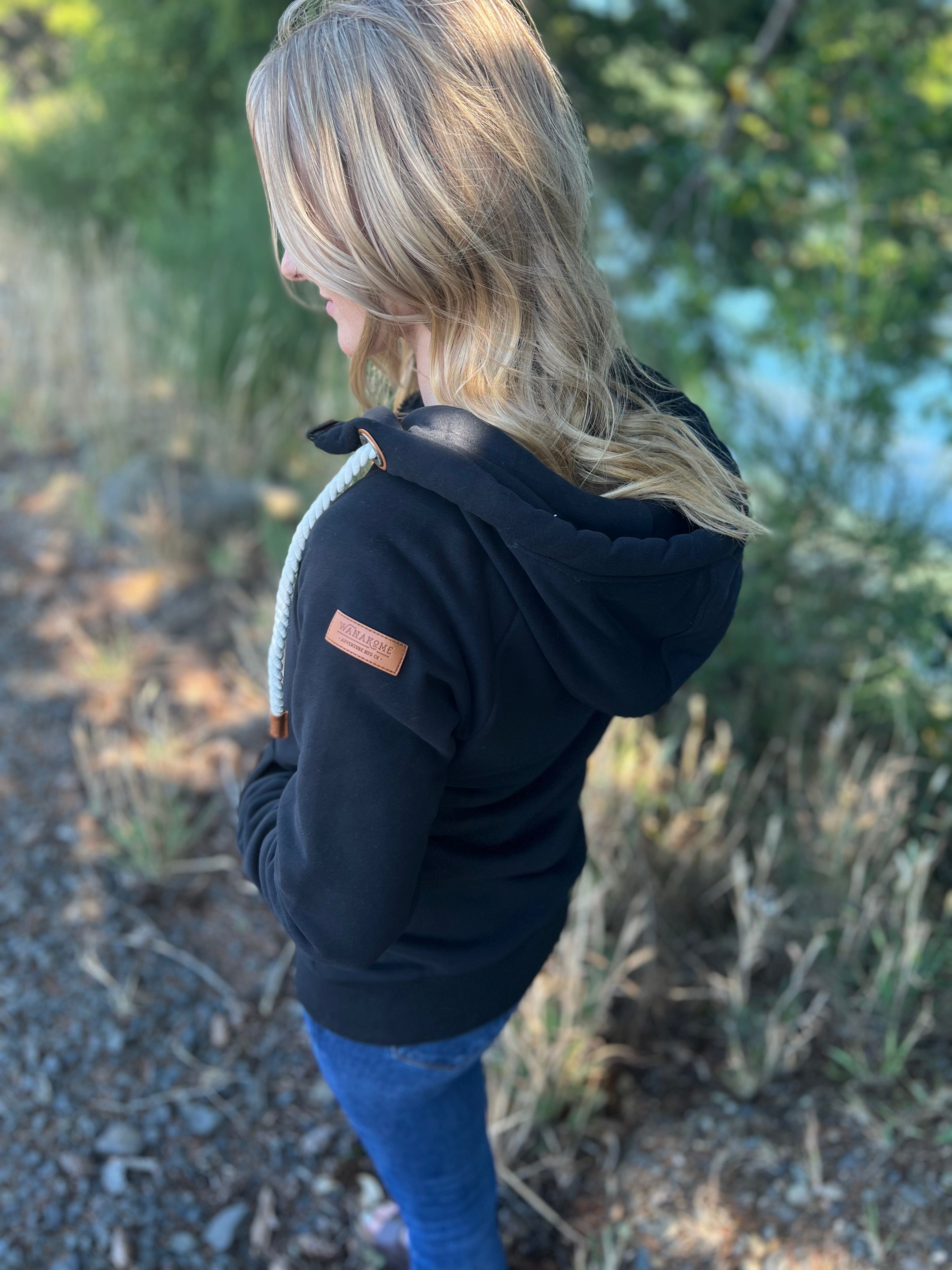 Wanakome Hera Hoodie Black Aspen Lace Boutique