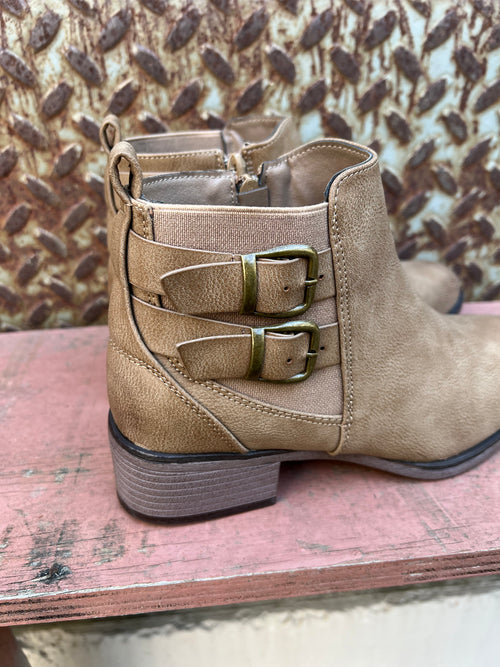 Dylan Booties (Taupe)