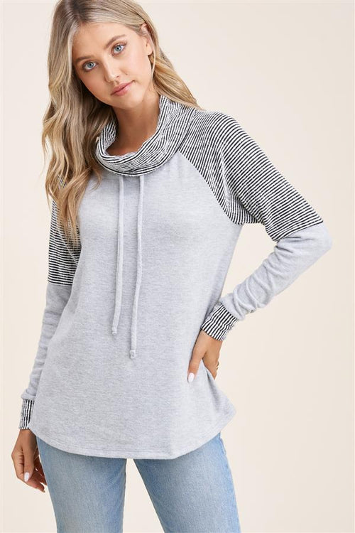 Lilly Knit Top (Heather Grey)