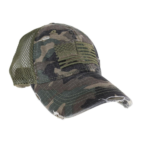 American Flag Camo CC Hat (Olive)