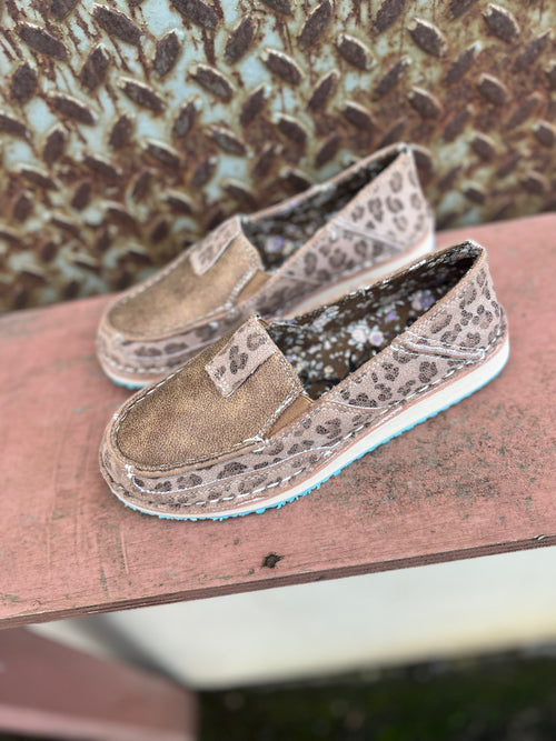 Millie Slip Ons (Taupe Leopard)