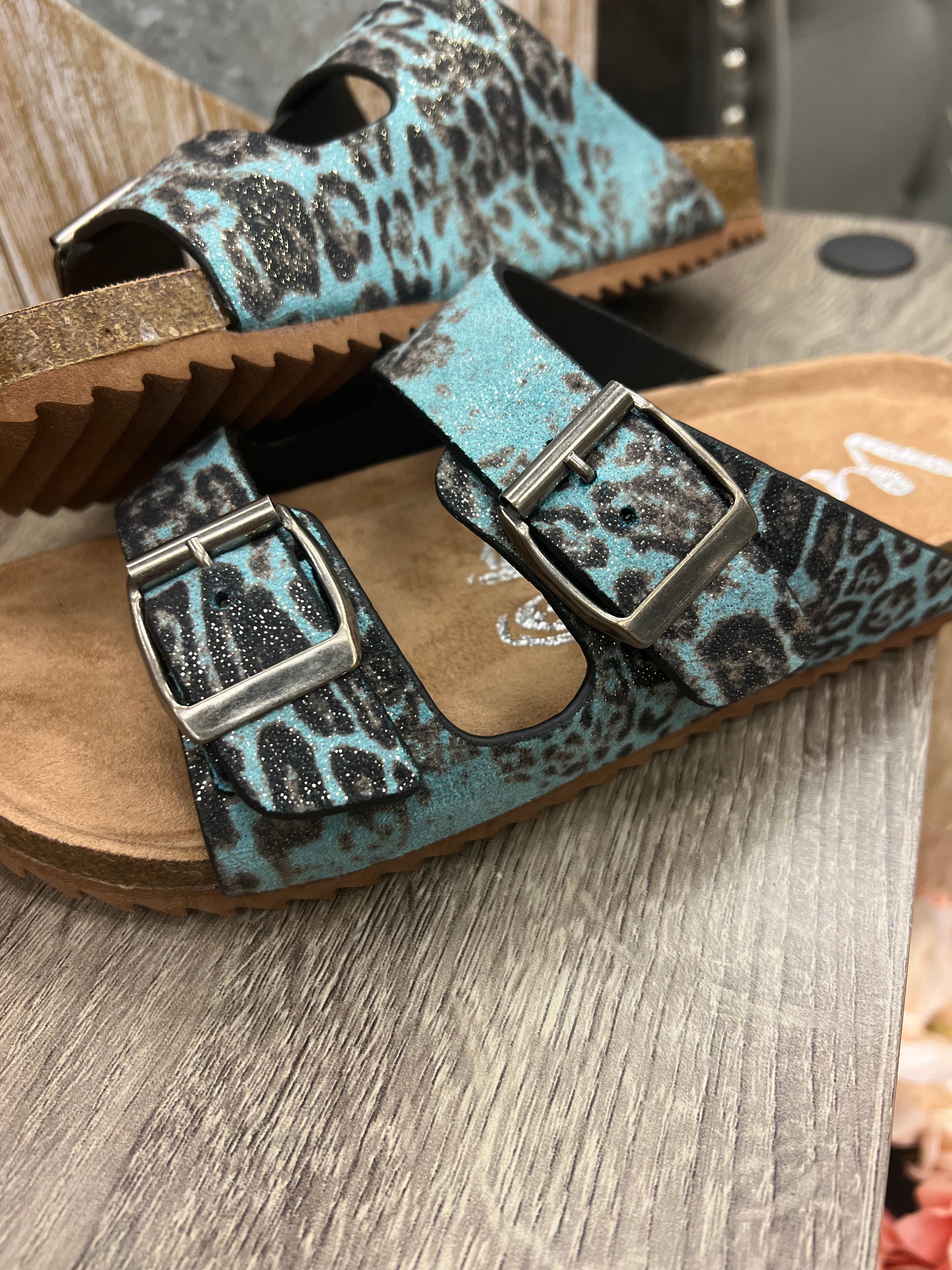 *PVM* Gemini Sandals (Turquoise)