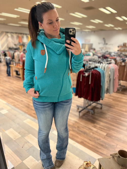 Wanakome Athena Hoodie (Lake Teal)
