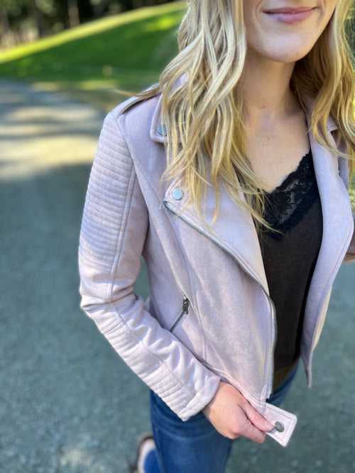 *Outlet* Kya Moto Jacket (Mauve)