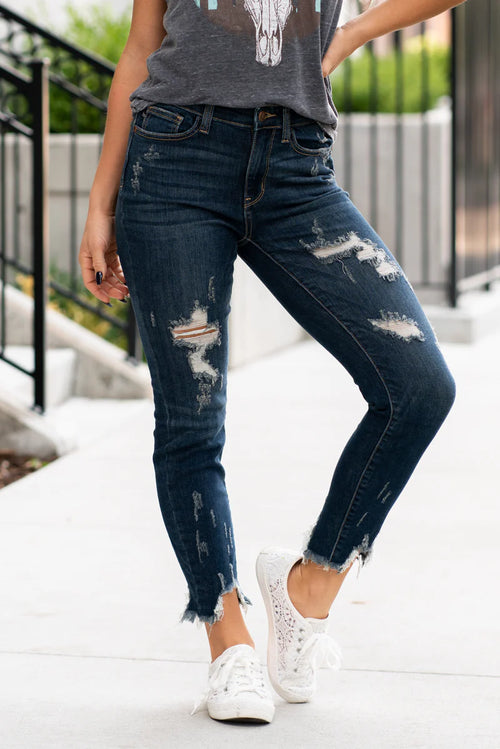 *PVM* Lola Judy Blue Skinny Jeans (Dark Wash)