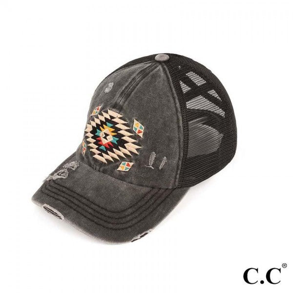Aztec Patch Criss Cross CC Hat (Multiple Options)
