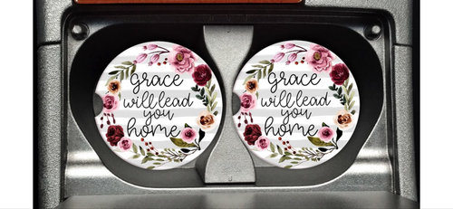 Car Coasters on the go (Grace Will Lead You Home)