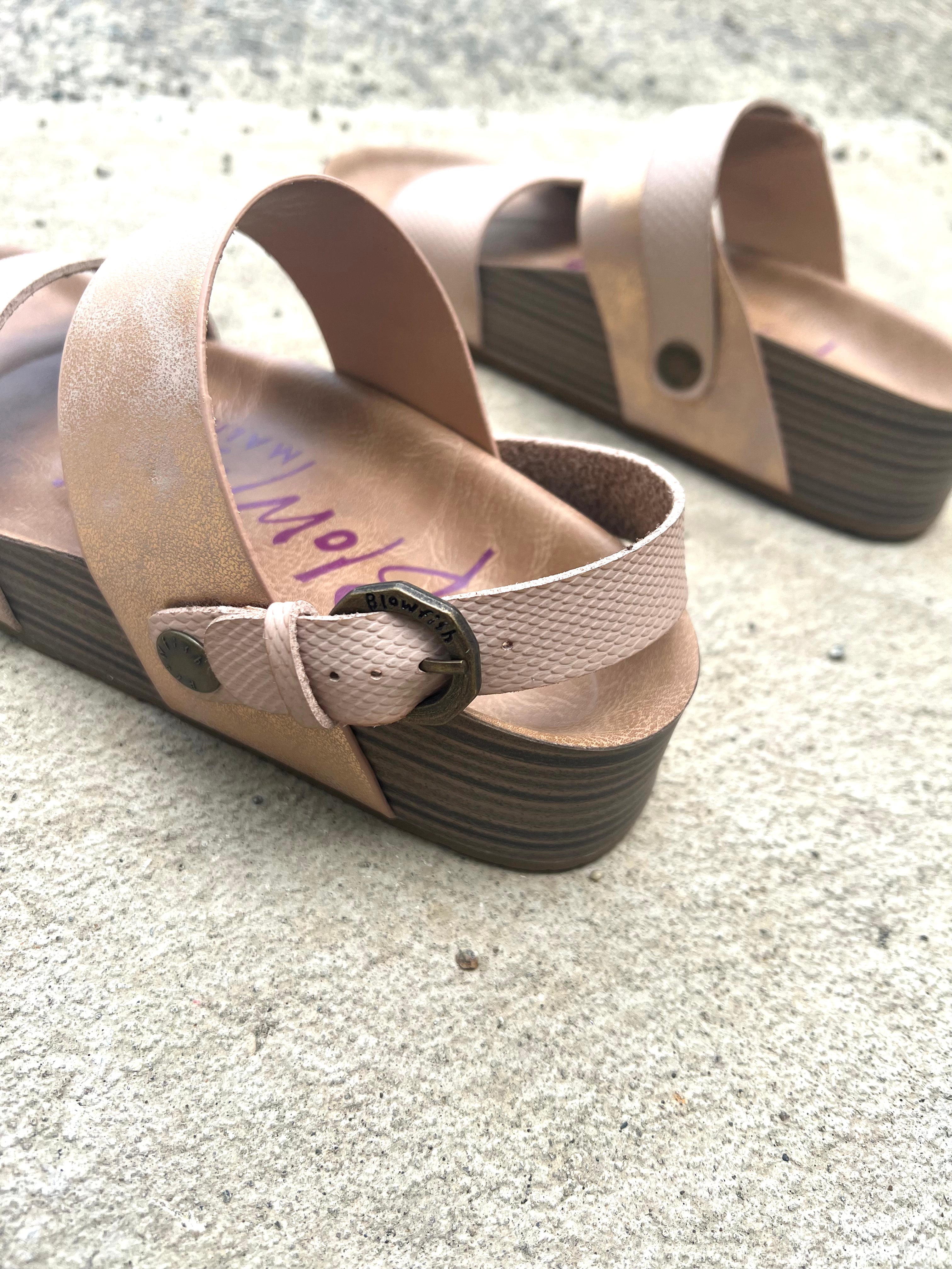 *Outlet* Blowfish Marge Sandals (Lotus Rose Gold)