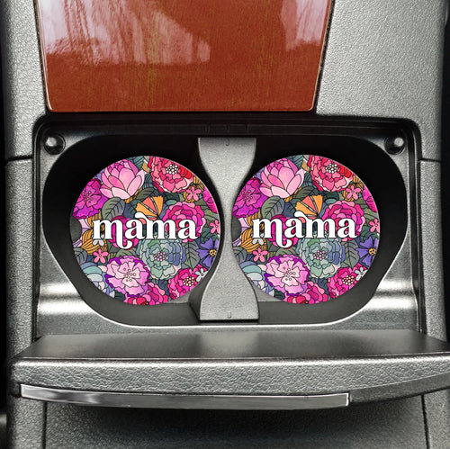 *PVM* Car Coasters on the go (New Mama Floral)