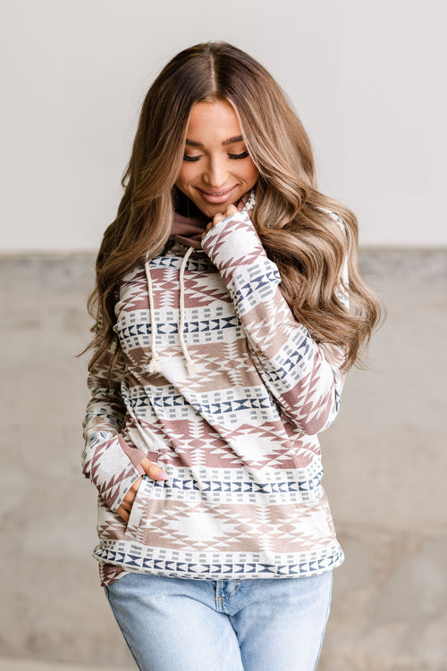 *PVM* DoubleHood Sweatshirt (Desert Rose)